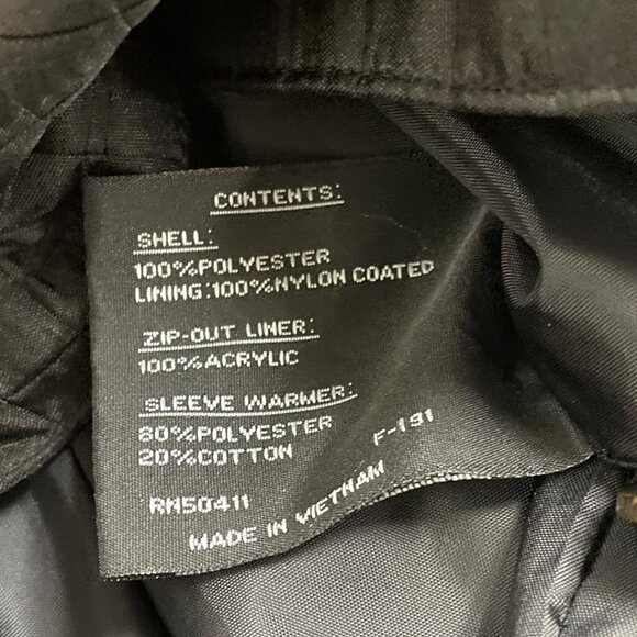 Fleet Street Womens Black Quilted Hooded Coat Button Front Lightweight Jacket S - Picture 7 of 8